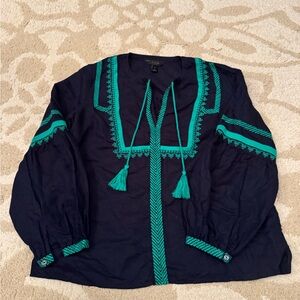J. Crew Navy Blouse